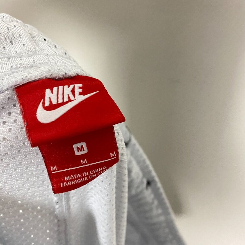 Nike Air Men Basketball Zippered Pockets Shorts White Size Medium - Picture 9 of 11